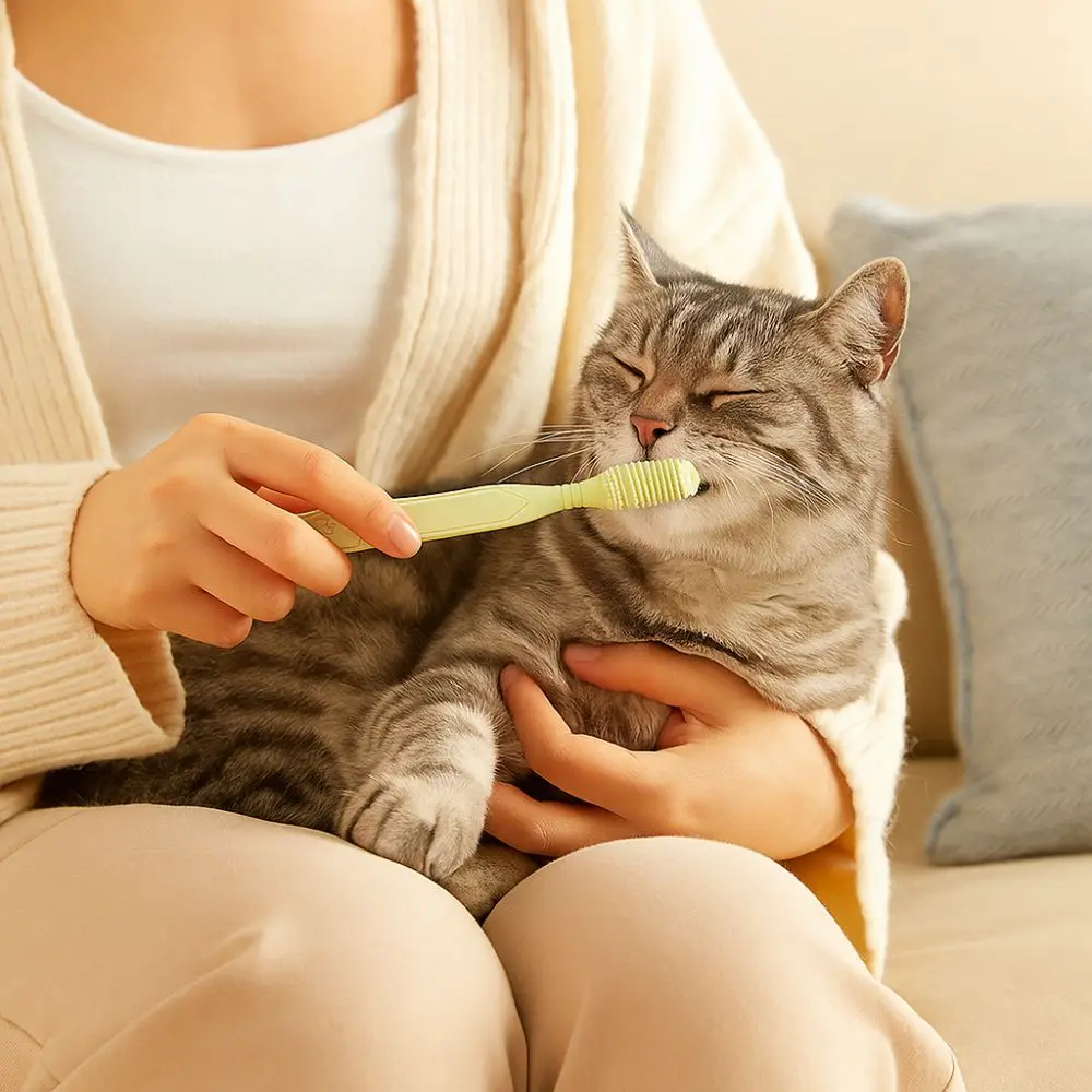 

Pet Accessories Double Head Dog Toothbrush Durable Gentle Oral Cleaning Tools Effort-saving Pet Teeth Cleaning Brush Oral Care