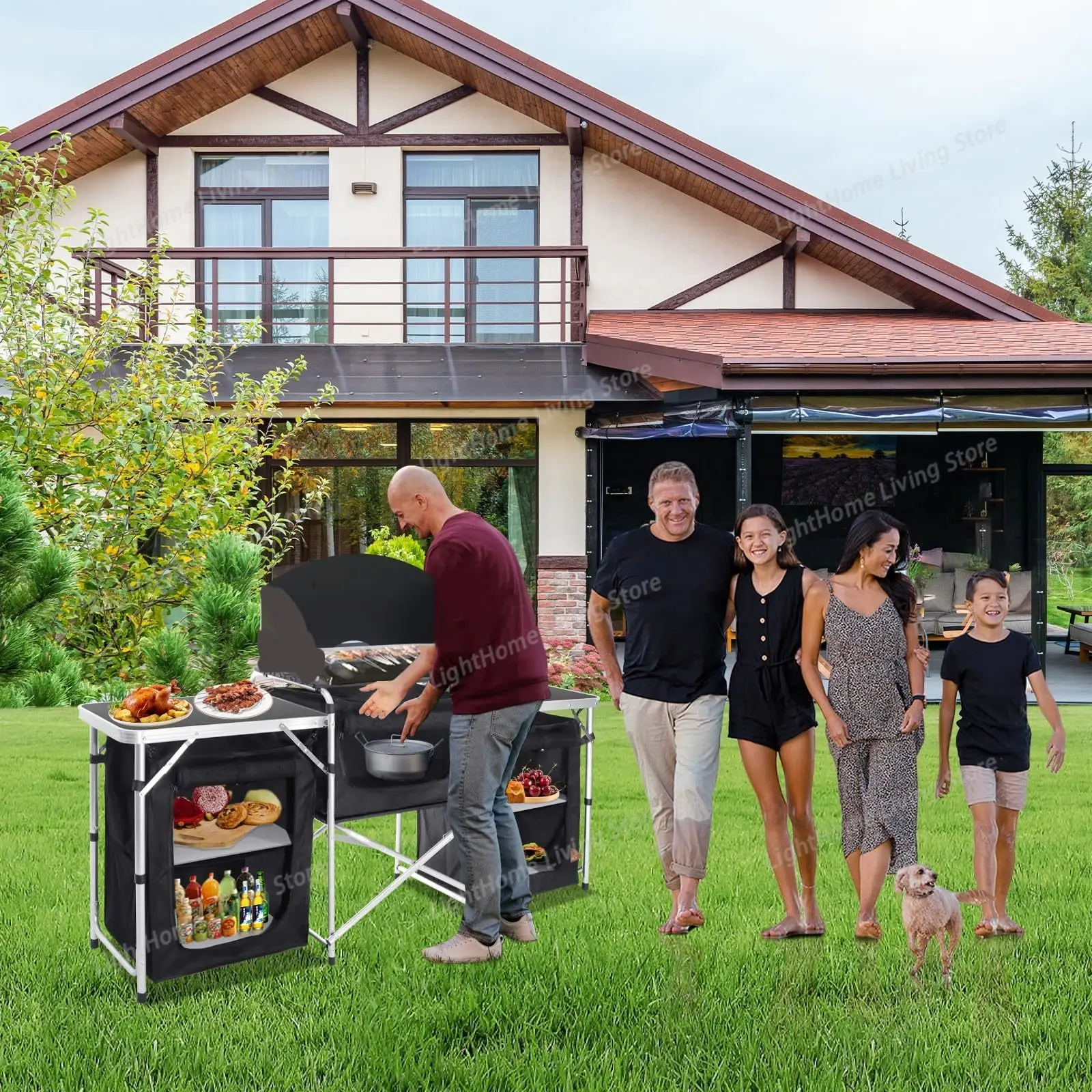 Portable Aluminum Camping Kitc - огляд і ціна Camping Cooking Cupboard