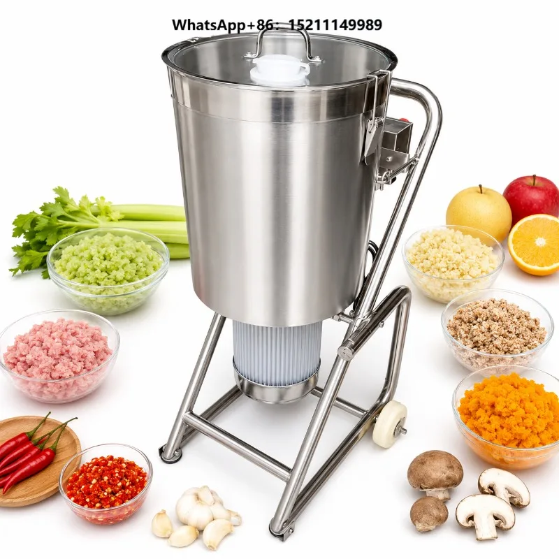 Commercial Fruit Crushing Machine Vegetable Grinder Garlic Ginger Chopper for Juice Paste Food Processing