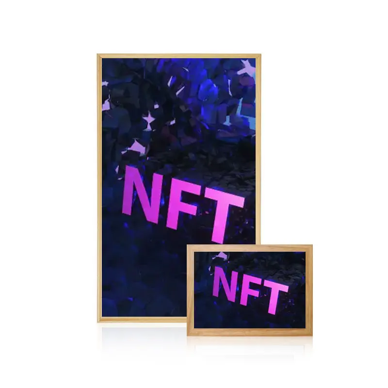 

NFT digital frame display video photo art wooden acrylic 10inch 10 10.1 21.5 32 22 43 55 inch Marco