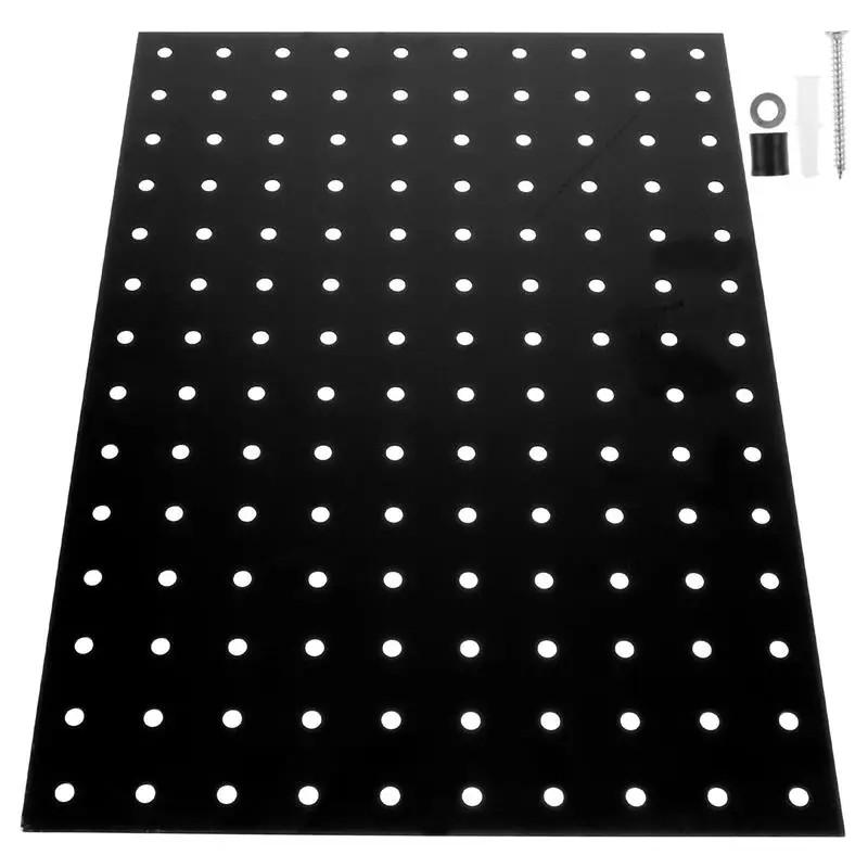 1Pcs Metal Perforated Board Iron Pegboard Panels Tool Organizer Wall Mount Workbench Pegboard Display Panel Pegboard Accessories