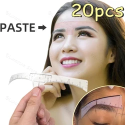 Mapping Eyebrow Ruler Stickers Microblading Adhesive Brow Measurement Stencil Brows Shaping Tools Tattooing Desgin Makeup Supply