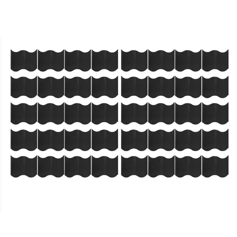 

40 Pack Garden Lawn Edging Garden Edging Border Edging Plastic Palisade Fence DIY Decorative