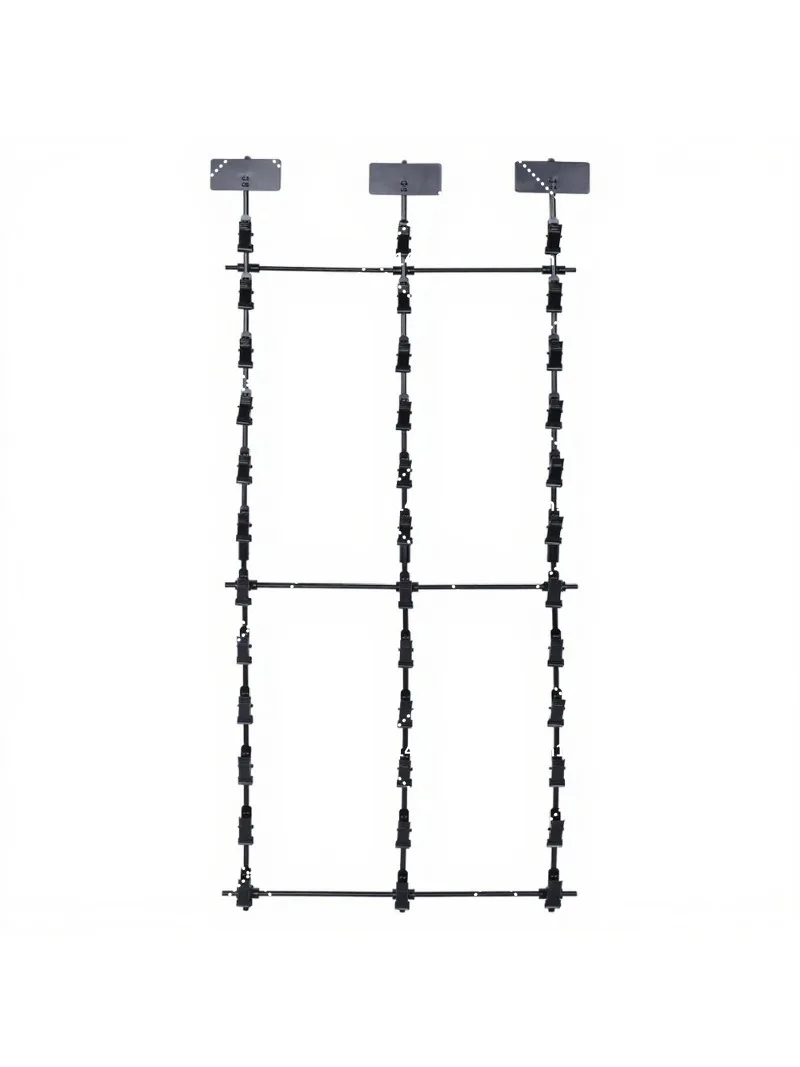 Customizable Three-Row Metal Snack Display Hanger Rack Iron Chips Clip Strip