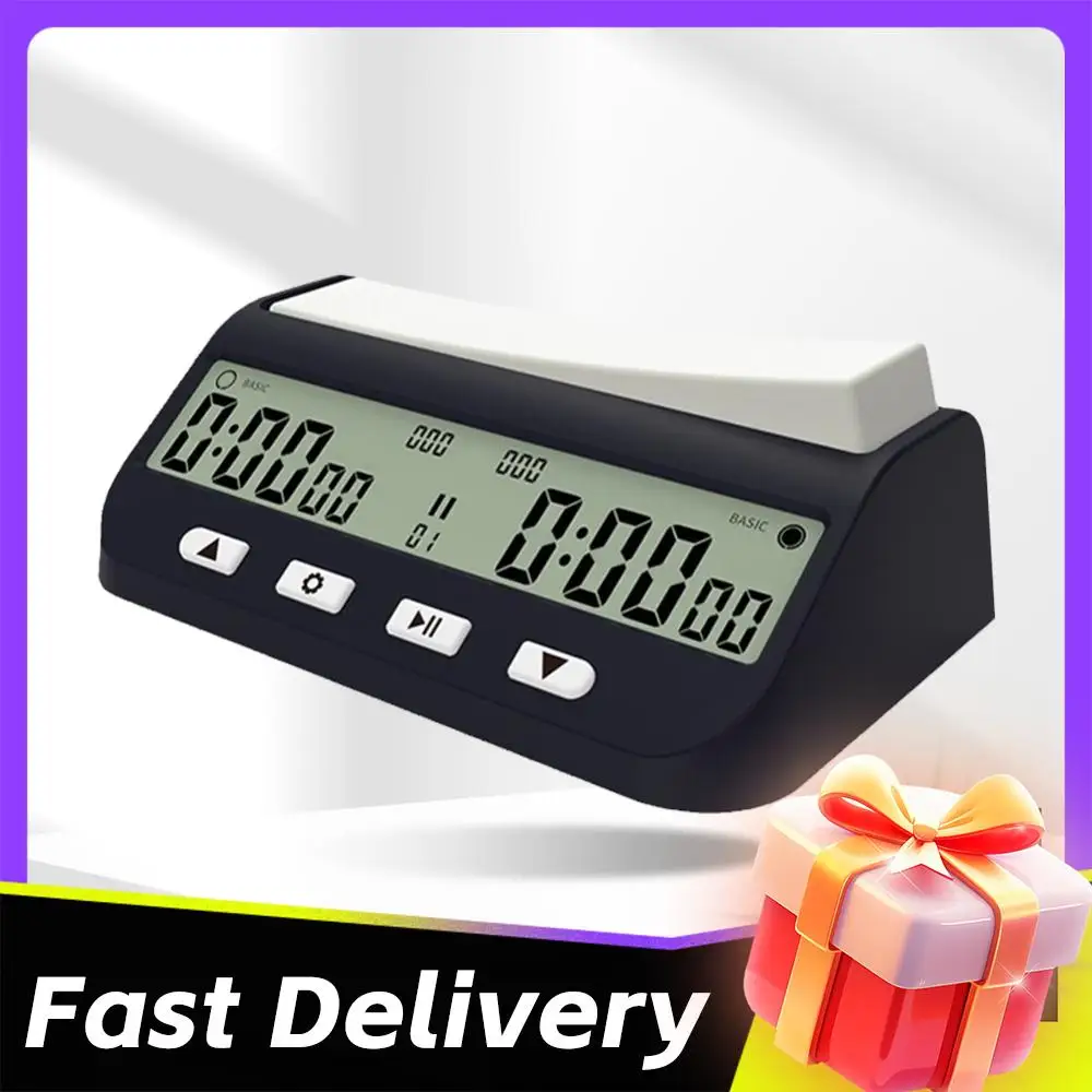 Chess Clock with Basic  Delay and Positive Time Features Digital Chess Timer for Chess Game I-GO and Chinese Chess