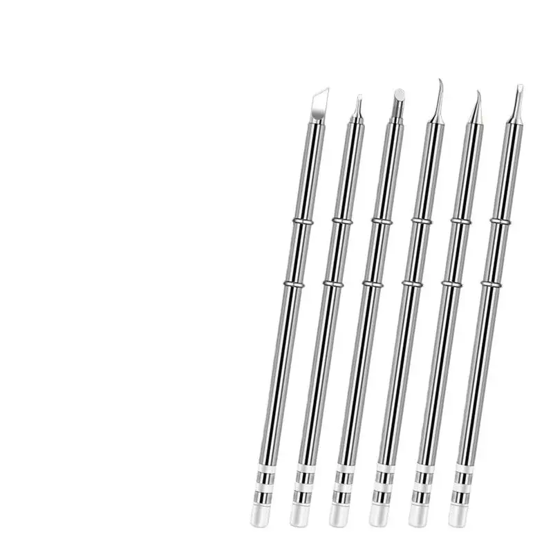 T12 Multi Styles Soldering Iron Tip Integrated Structure Accurate Welding for Small DIY Electronic Production Projects