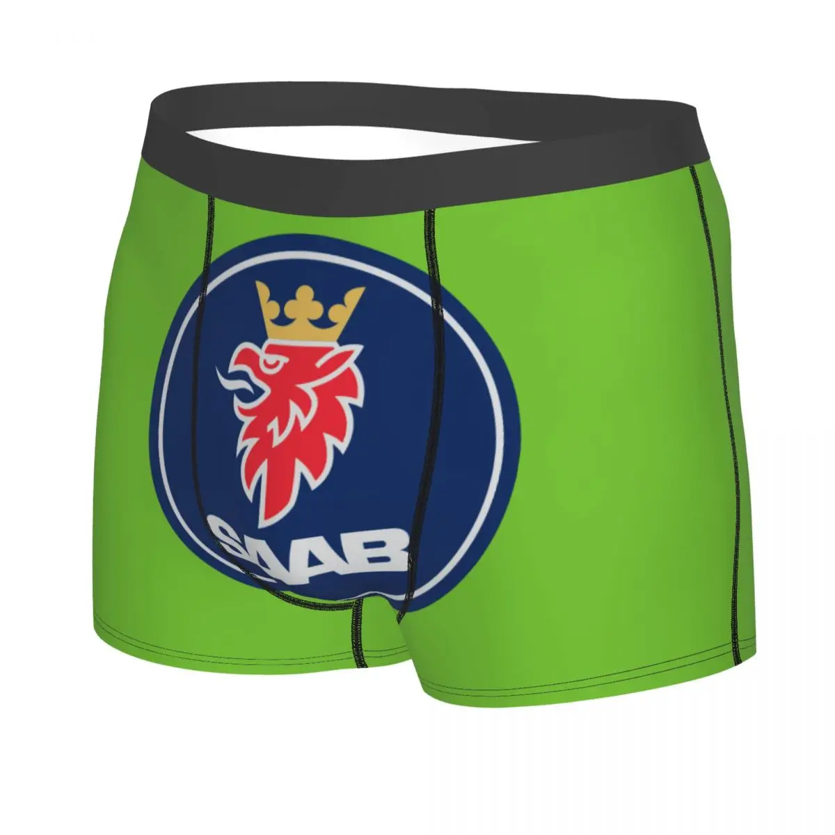 Custom Male Fashion Swedish Saabs Scanias Trucks Underwear Boxer Briefs Soft Shorts Panties Underpants