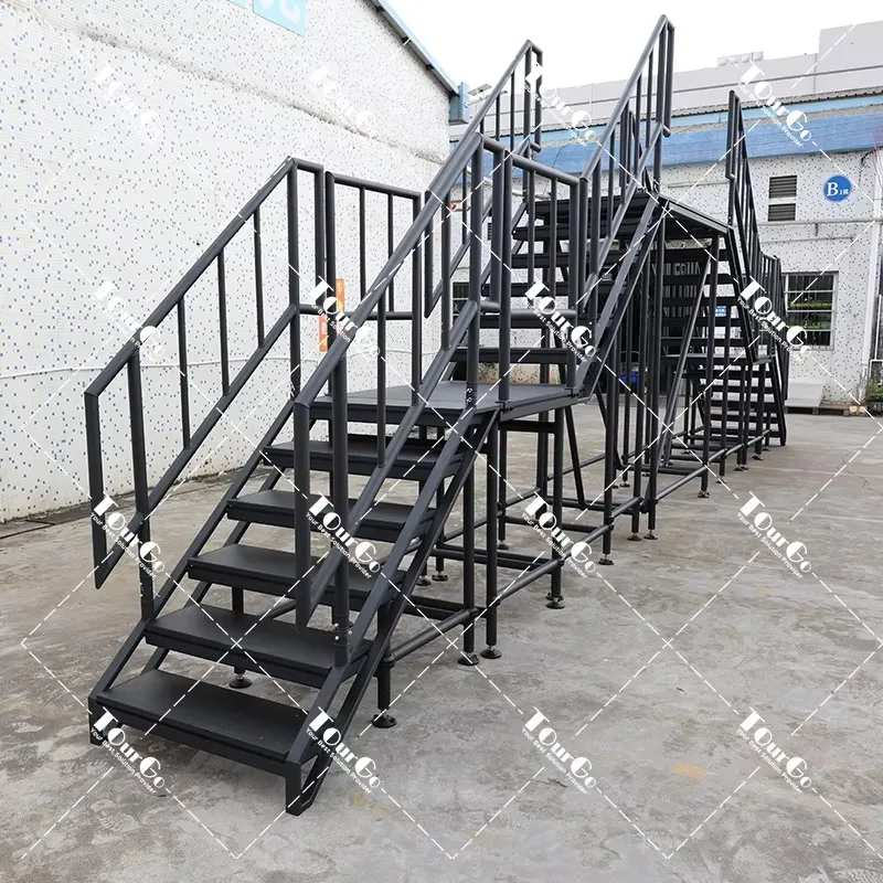 Mobile Aluminum Quick Assembly Stage Display Portable Stage Truss Display with Non-slip Stage Platform for Big Concert