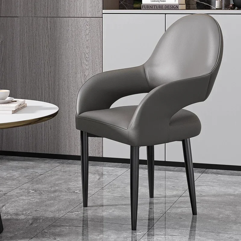 Exquisite Minimalist Dining Chair Home Comfort Back Chair Dining Table Chair Restaurant Negotiation Chair