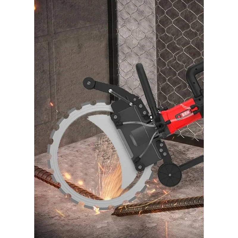 300/400/500mm Concrete Ring Saw with D-Shaped Ergonomic Handle Electric Wall Cutter for Reinforced Concrete Wet Cutting Work