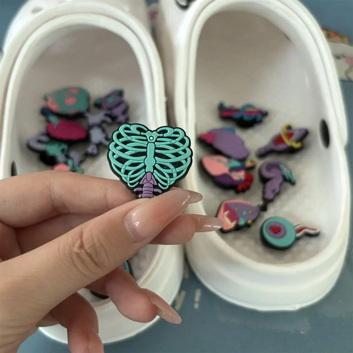 Shoe Charms for Crocs Accessories  Halloween Shoes Charm for Croc Decorations Pins Men Accessory Jeans Woman Clogs Clips Badges