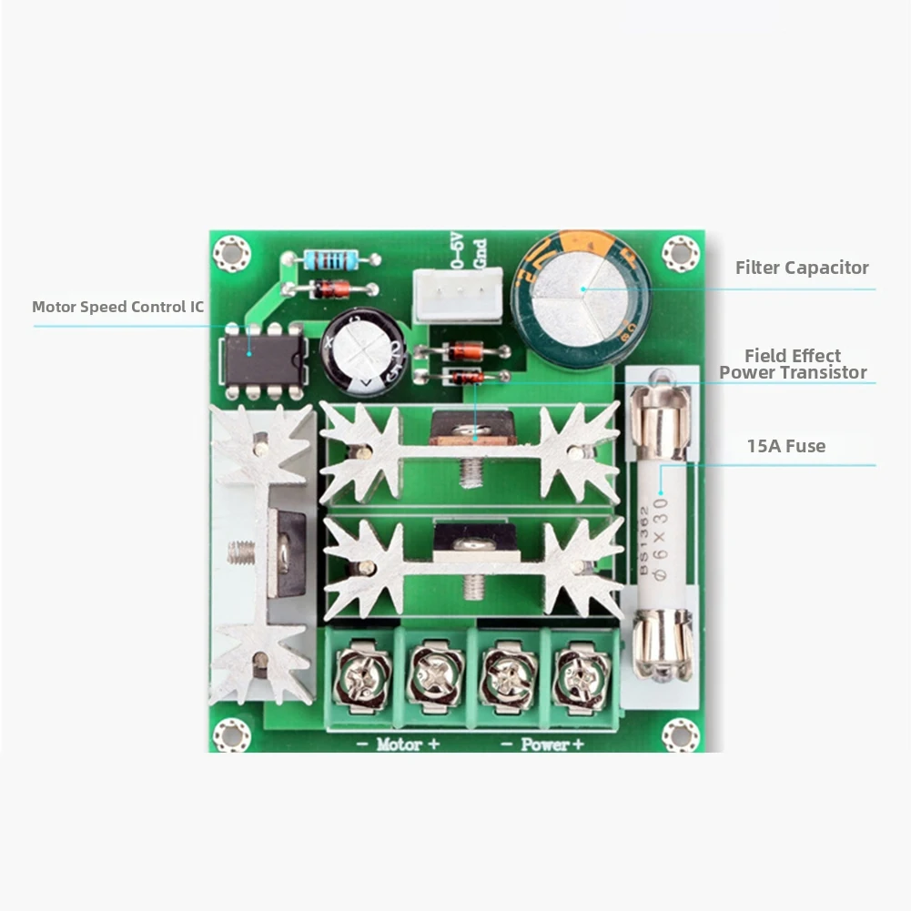 10000W For PWM Controller for DC Motors Supporting Input Voltage 6V to 90V and Offering Bidirectional Operation