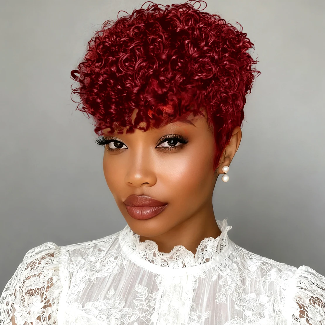 

Натуральный черный цвет, волнистый парик пикси с кудрями, парик 150% стрижка пикселей, парик из человеческих волос, полностью машинное производство для женщин