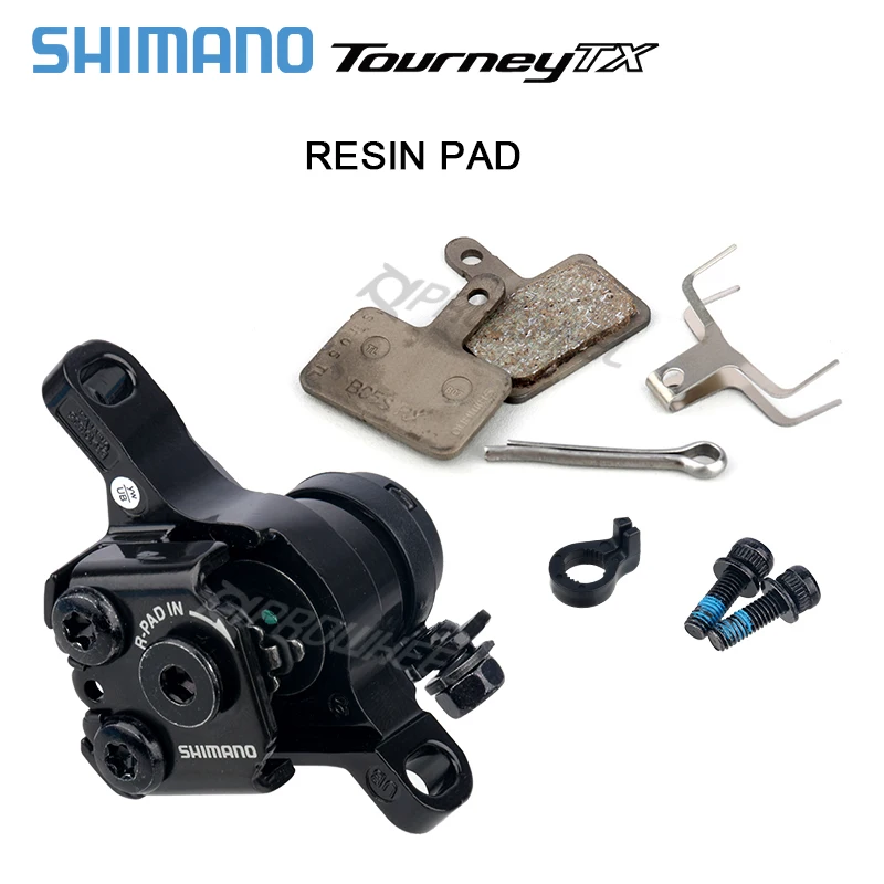 Shimano TOURNEY TX BR-TX805 Mechanical Disc Brake Calipers Resin Pads G3 HS1 RT10 RT26 Rotor 160mm Bicycle Accessories