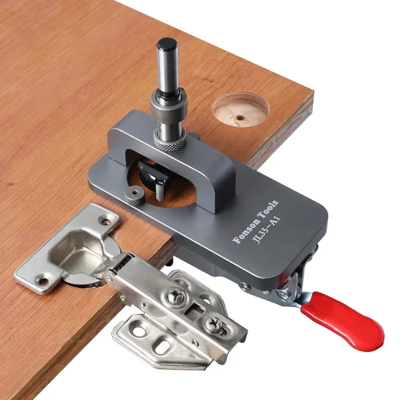 

Fonson Tools JL35-A1Woodworking 35mm Hinge Hole opener Cupboard door Plate hinge Punch Locator drilling Install Woodworking tool