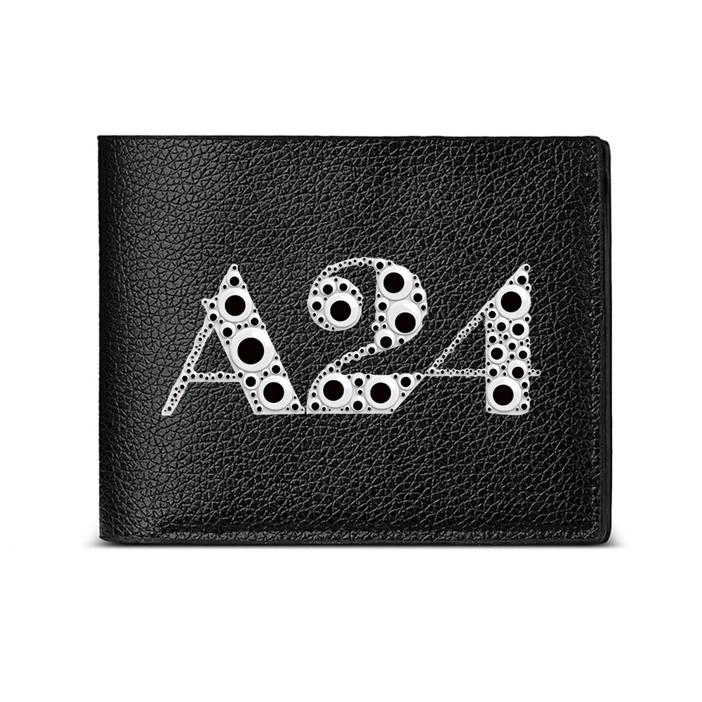 A24 Patterned Men's Wallet Card Holder Casual Business Fashion Design Stylish Print Accessory Modern Look Everyday Use