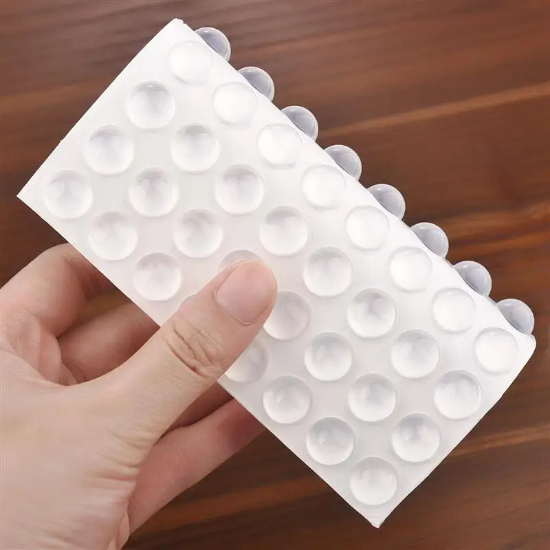 36/64/100Pcs Door Sticker Paste Silicone Cushion Cabinet Silencer Rubber Mat Furniture Anti-Collision Anti-Skid Rubber Particle