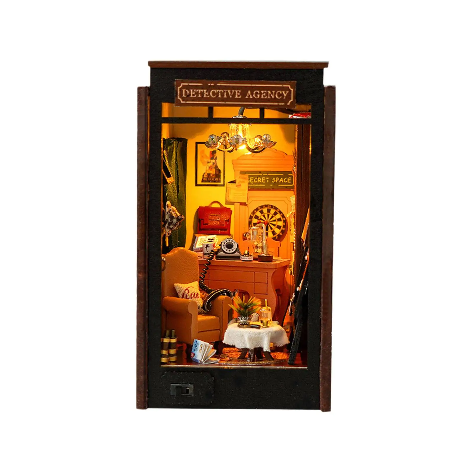 DIY ミニチュア ドールハウス キット アクセサリー付きクラフト 組み立てが簡単な建物