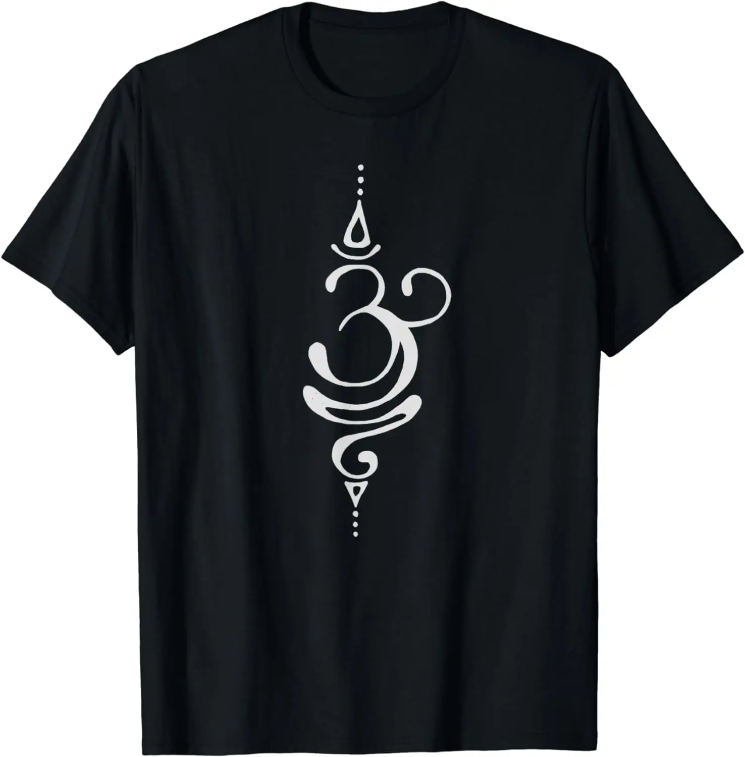 Ancient Sanskrit Breathe Om Yoga Meditation Symbol T-Shirt  Men Clothing Tops Graphic T Shirts Camisas Streetwear