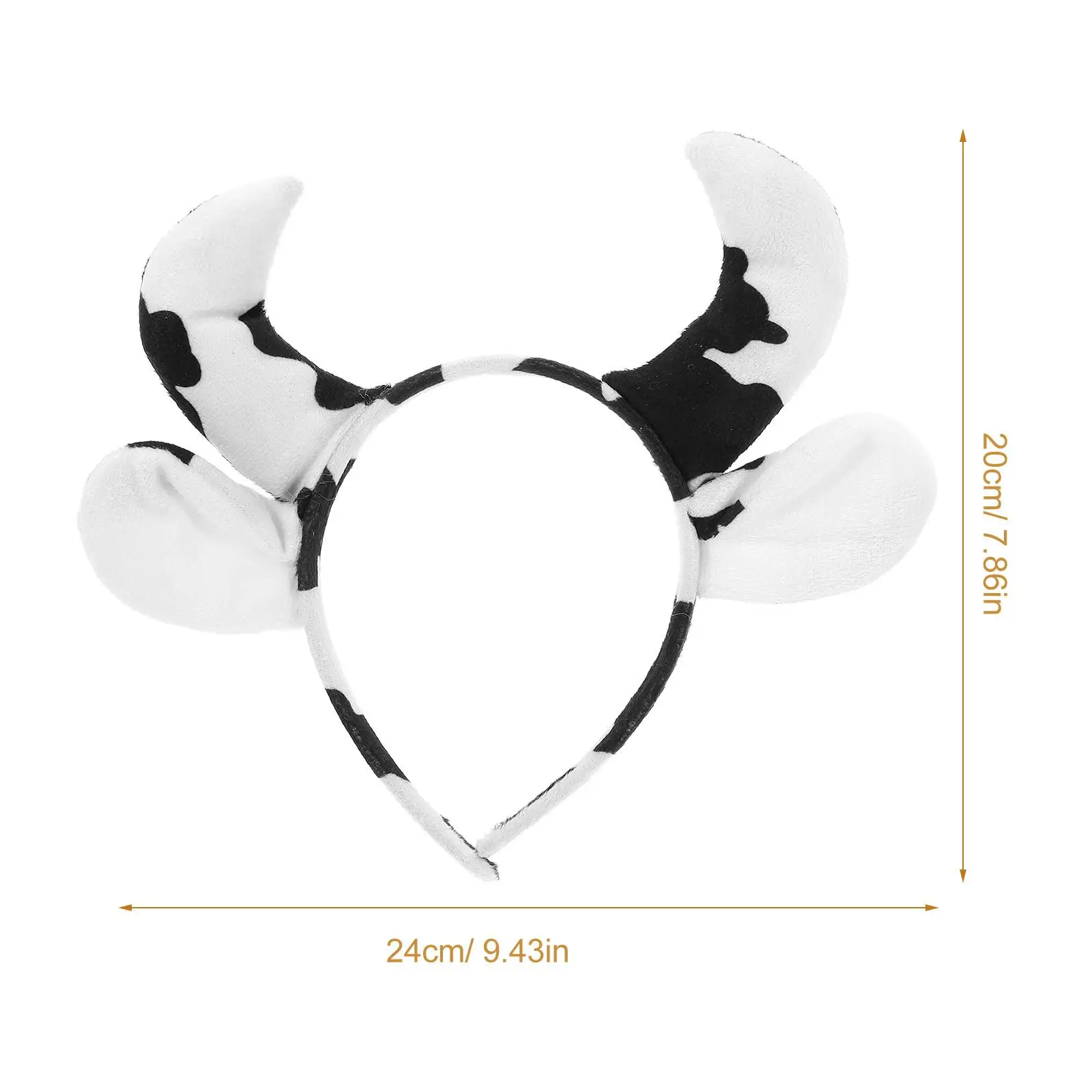 Orelha de vaca cocar traje bandana orelhas headdress bandana cosplay headbands para mulheres dos desenhos animados halloween bonito acessórios