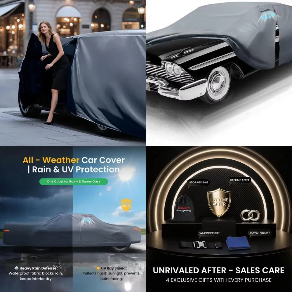 

Universal Waterproof Car Cover for Large Sedans - Suitable for Ford Crown Victoria, Cadillac DTS, Grand Marquis, Lincoln Contine