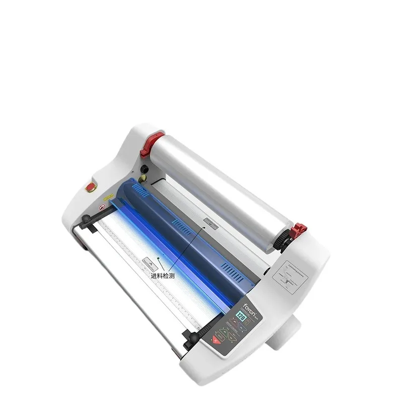 Small Double-Sided Laminating Machine Semi-Automatic FW-350DL Infrared Temperature Sensing Hot Melt Laminator for A3 A4 Paper