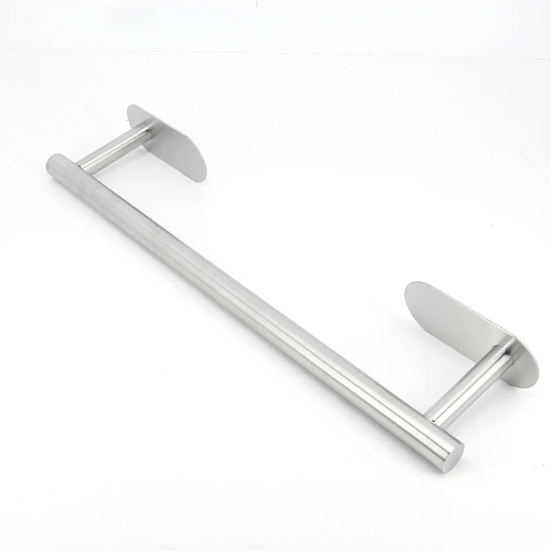 

Towel Holder Stainless Steel Self Adhesive Rail No Drilling Kitchen Towel Rack Wall Hanging Bathroom Hardware for Home