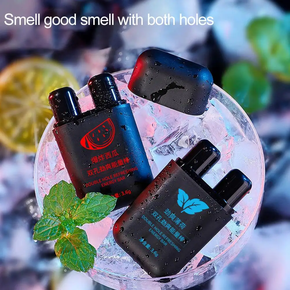 نكهات متعددة الأنف التنفس عصا ثقوب مزدوجة عصا الأنف الاستنشاق تجنب منعش الروائح عصا الاستيقاظ النوم W5G7 #1