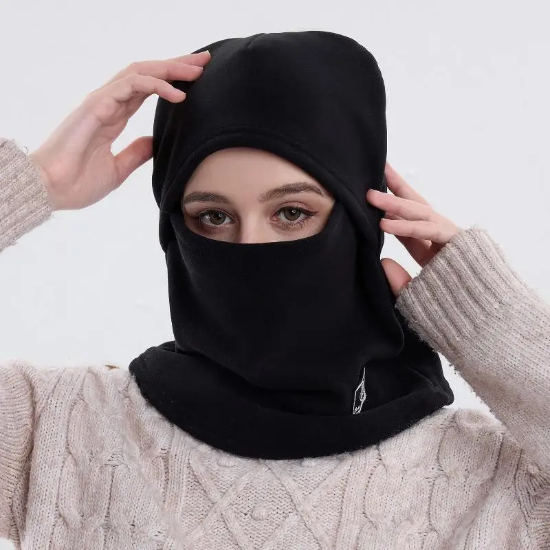 

Warm Fleece Cycling Mask Hat Winter Ski Hat Balaclava Full Face Mask Motorcycle Helmet Liner Cap Men Women Thermal Scarf Bandana