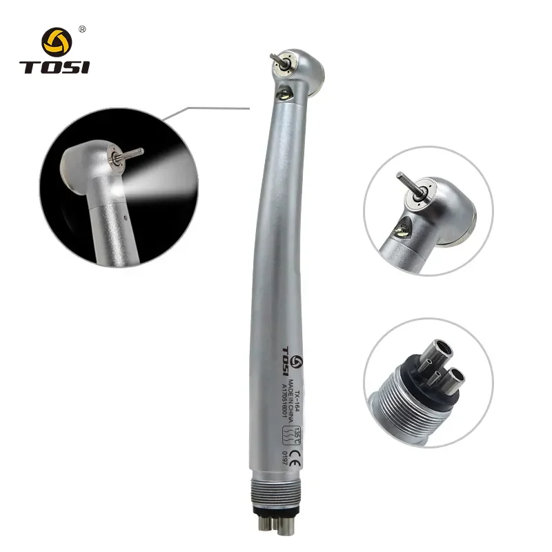 NSK-LED Alta Velocidade Handpiece Dental com Luzes, E-Generator, Torque Padrão Integrado, Botão de Cabeça, 3 Spray De Água, 2 Buracos, 4 Buracos