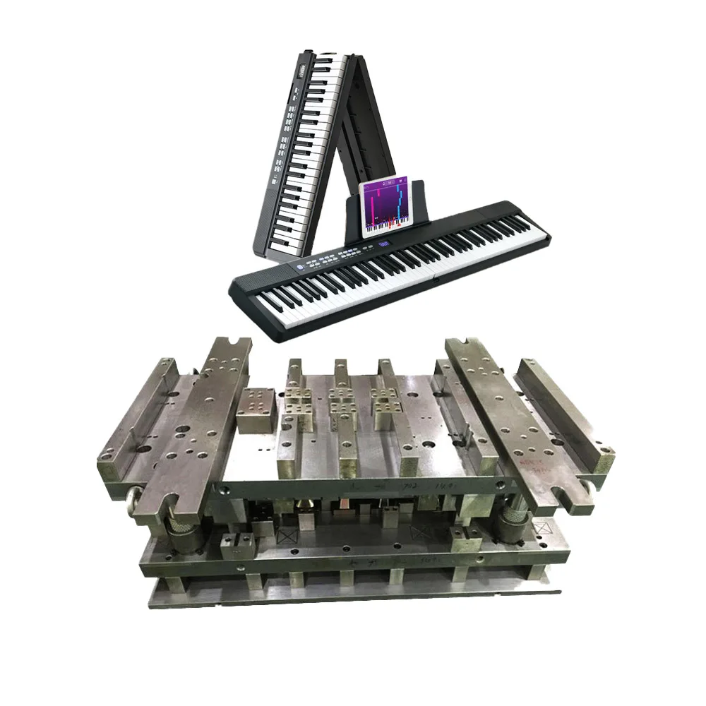 Customized Black Glossy Laser Coated Plastic PVC Profile 88 Weighted Keys Keyboard OEM Injection Mould SGS Certified HH Brand