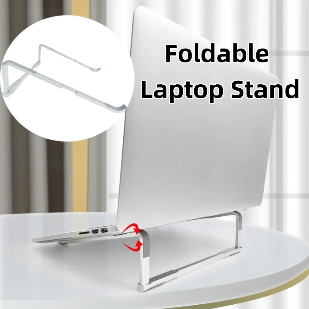 Foldable Laptop Folding Stand Lifting Non-slip Laptop Holder Stand Slim Aluminum Alloy Laptop Cooling Bracket Office/Home Use