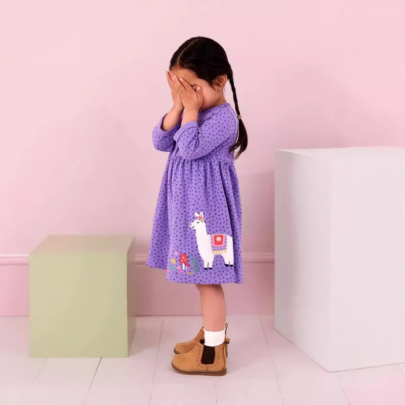 

Girls' Long Sleeve Dress Autumn Children's Princess Dress Style Embroidered Girls Dress New Children's Clothing