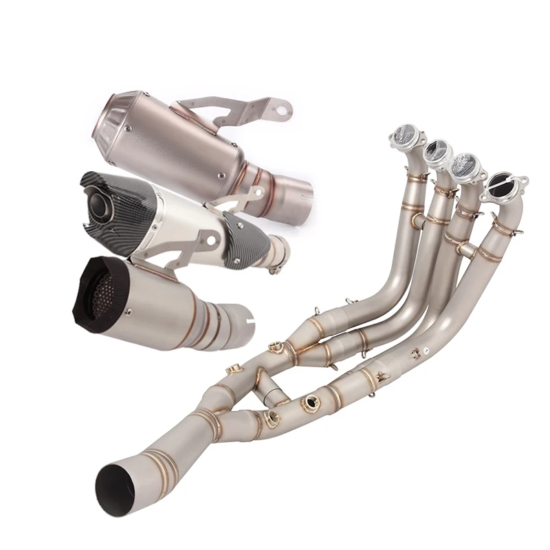 

For BMW S1000R 2021-2023 S1000RR 2019-2023 Motorcycle Full Exhaust System Header Link Pipe Slip On 51mm Muffler Titanium Alloy