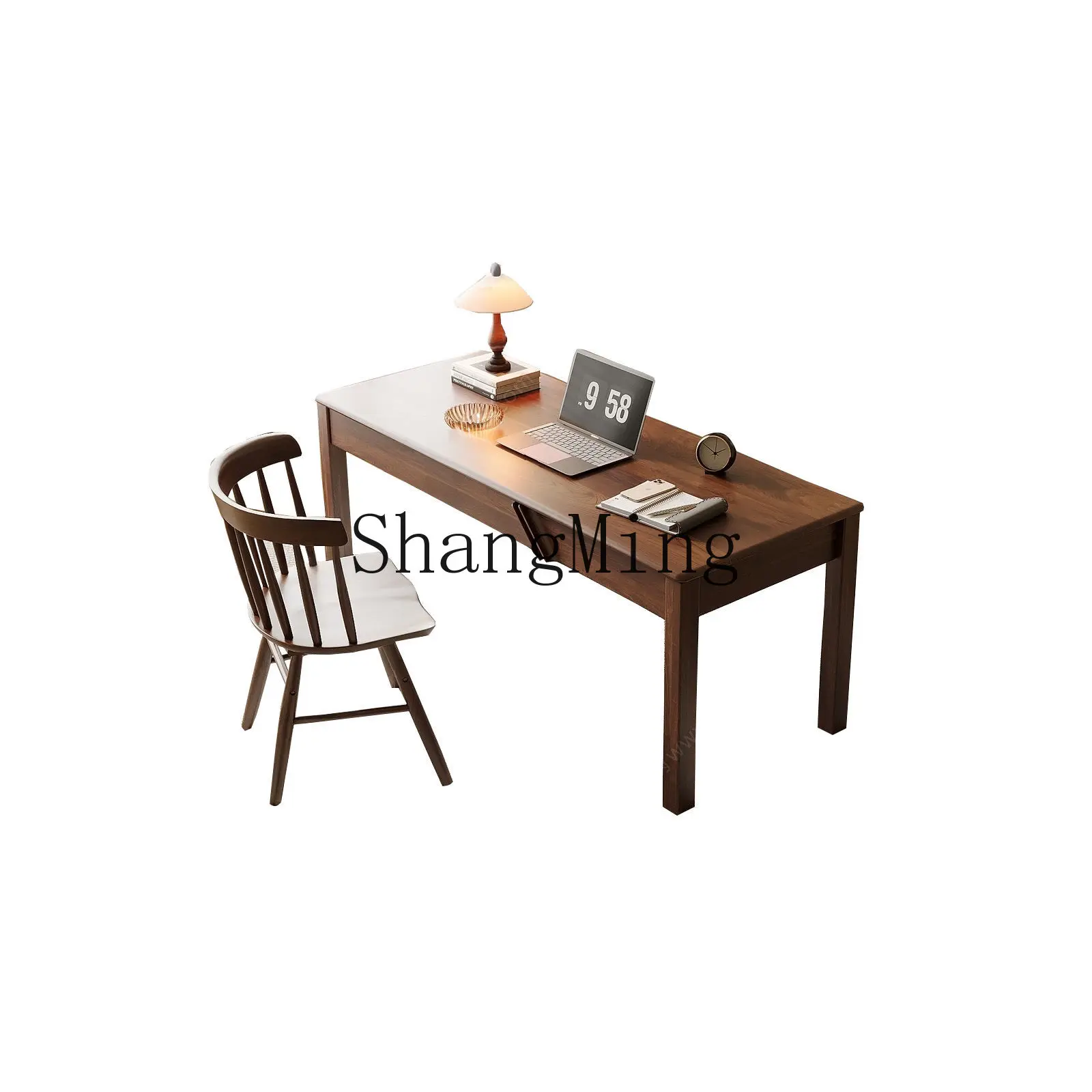 

CL new Chinese-style solid wood ash wood desk bedroom small apartment simple modern writing table learning home computer desk