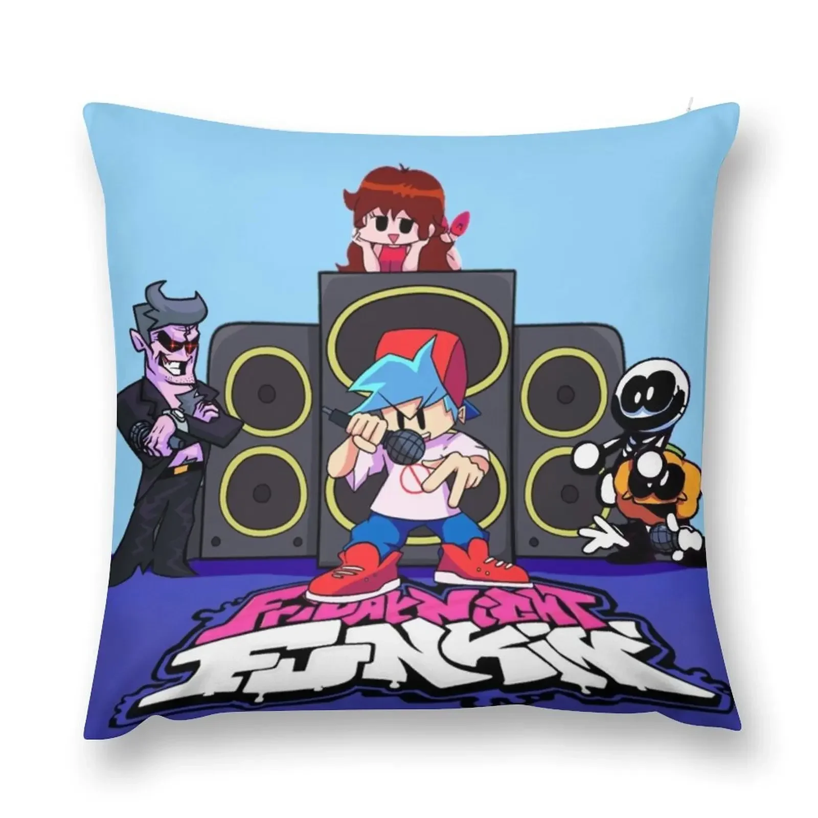 

friday night funkin- music and videogame-Friday Night Funkin Birthday Throw Pillow luxury sofa pillows pillow