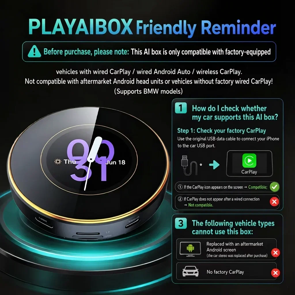 Android 17 AI Box SM6350 5G LTE Wireless CarPlay Android Auto Adapter Built-in GPS Support Netflix YouTube For VW Hyundai BYD