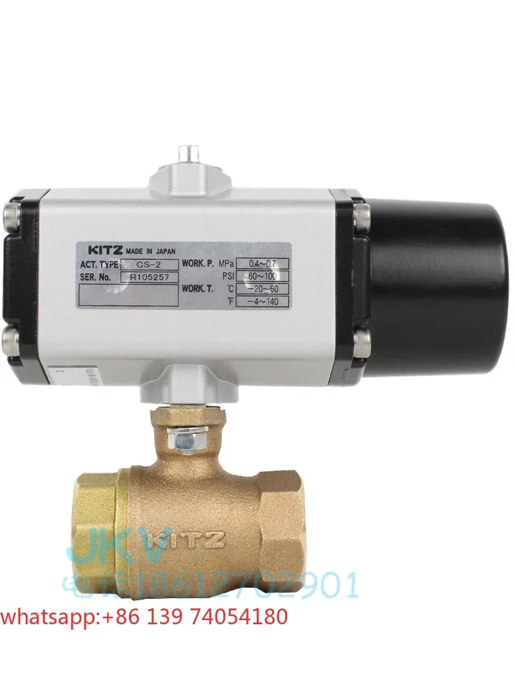 Pneumatic Ball Valve Bronze Thread CS-TE CS-1 Two Passes Cut-off Valve 6 minutes 1 inch