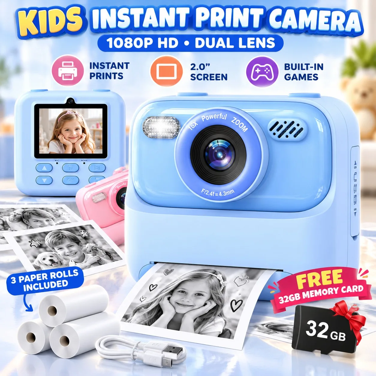 fotocamera-digitale-per-bambini-fotocamera-istantanea-videocamera-hd-1080p-con-doppia-lente-giocattolo-per-bambini-ideale-per-bambine-e-bambini-il-regalo-di-compleanno-perfetto