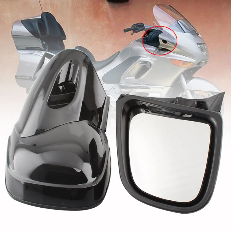 Motorcycle  ABS Plastic Rearview Side Mirror Front Fairing Mount Mirrors Kits  Fits For BMW K1200 / K1200LT / K1200M 1999- 2008