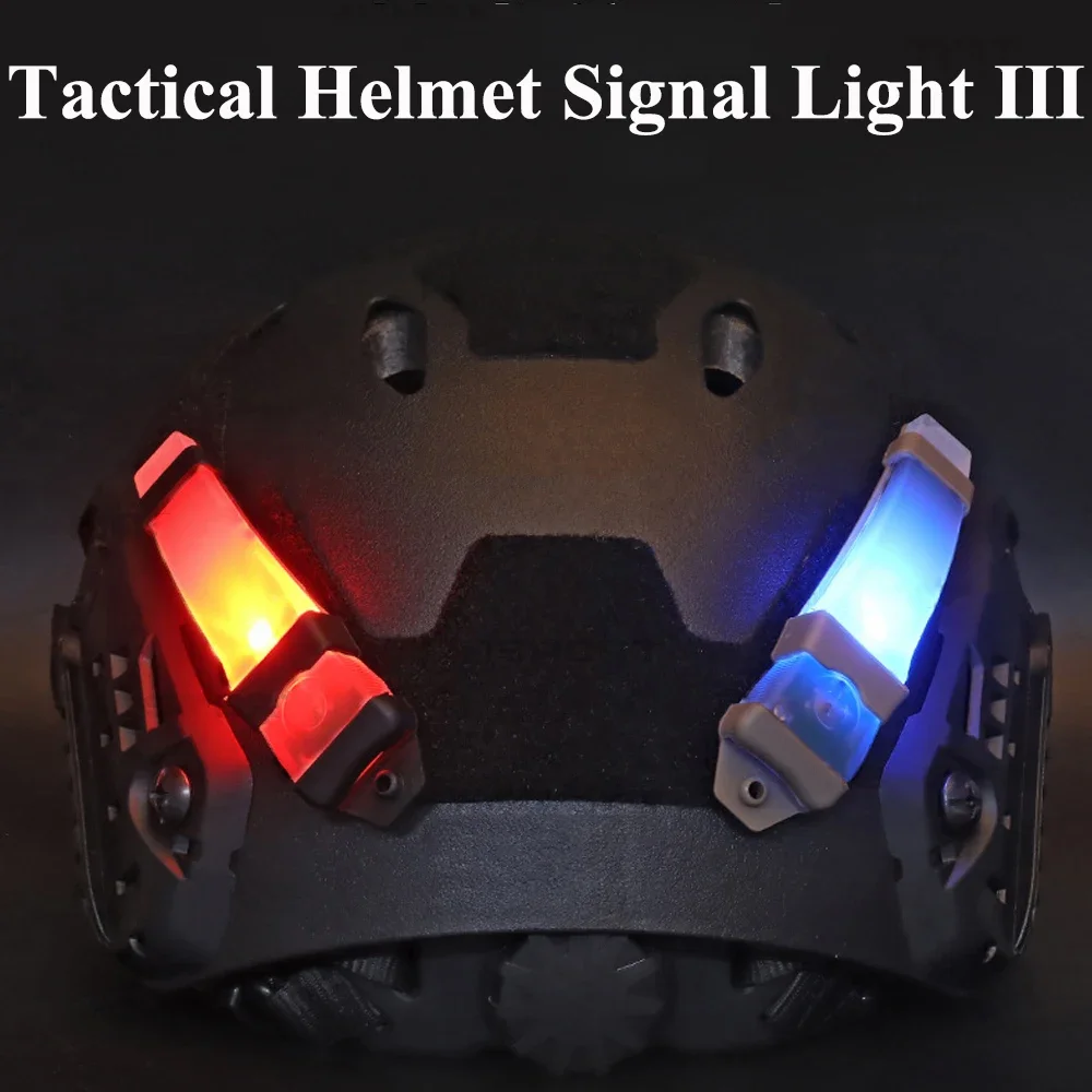 La lampada di segnale di sopravvivenza lampeggiante di sicurezza della luce del casco tattico 7 colori può essere convertita per l\'attrezzatura