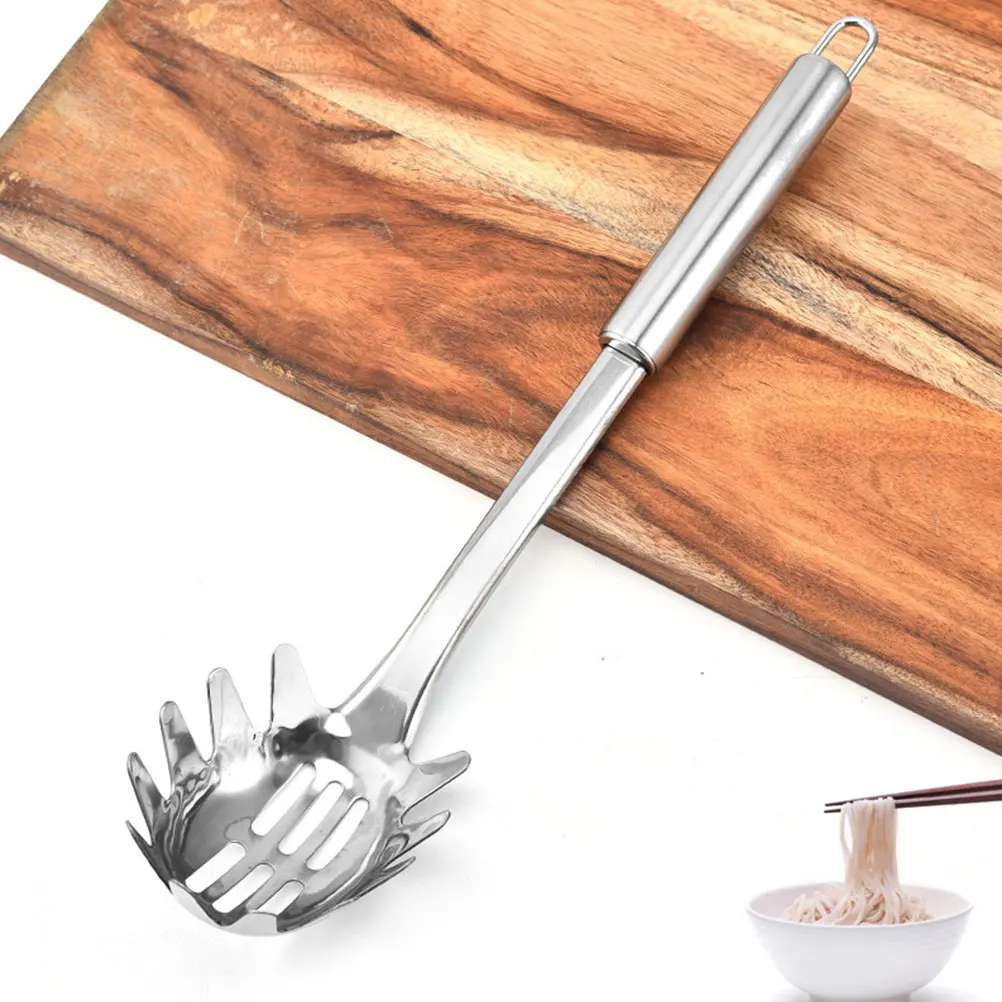 

Stainless Steel Pasta Spoon Kitchen Utensils Reusable Spaghetti Strain Noodle Tools Easy Clean Cooking Accessories