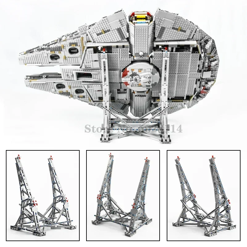 Display Stand para Millennium Falcon 75192, Compatível com 05132 Acessórios Brinquedos, Modelo Colecionável, Ultimate Millennium 75192