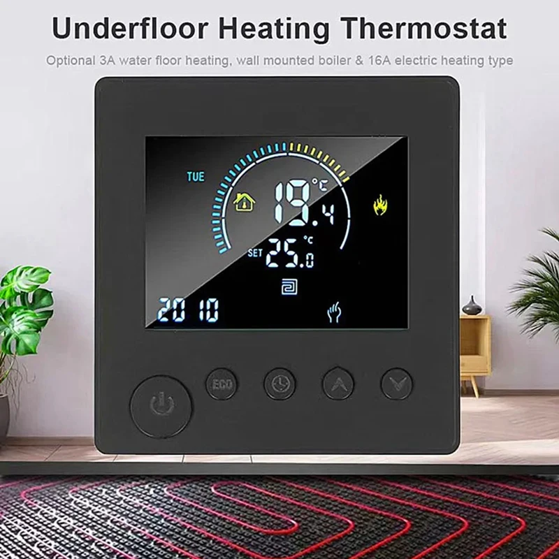 Wifi Smart Thermostat Electric Floor Heating Water Gas Boiler Temperature Wireless Remote Controller By Tuya Alexa(3A) Durable