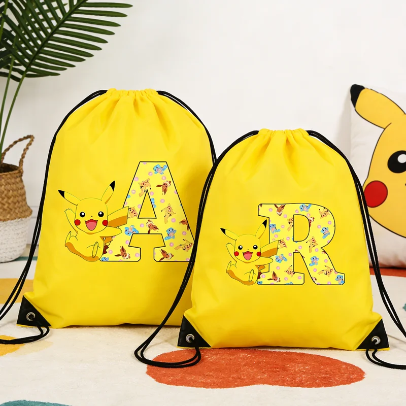 Сумка-на-шнурке-с-изображением-Покемонов-Пикачу-сумка-с-принтом-букв-a-z-сумка-для-хранения-одежды-и-обуви-водонепроницаемый-спортивный-рюкзак-для-спортзала-баскетбола-подарок