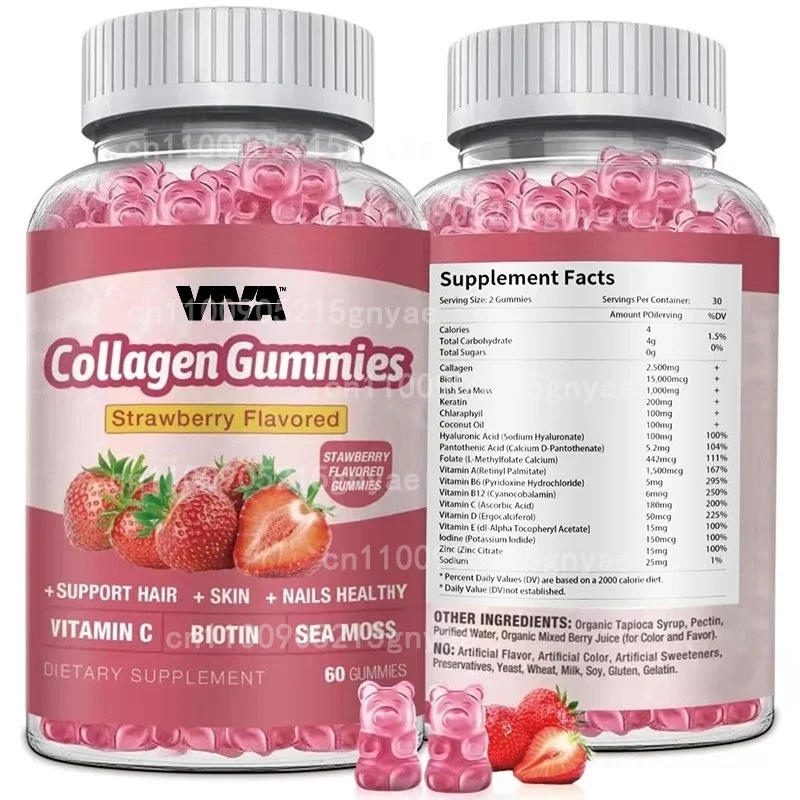 

Collagen Supplement with Biotin & Irish Seaweed - Anti-Aging for Hair, Skin, Nails, Joints