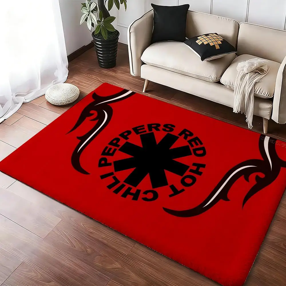 Red Hot Chili P-Peppers Band Floor Mat Cozy Flannel Soft Thick Non-Slip Mat For Living Room Bedroom Kitchen Decor Rugs