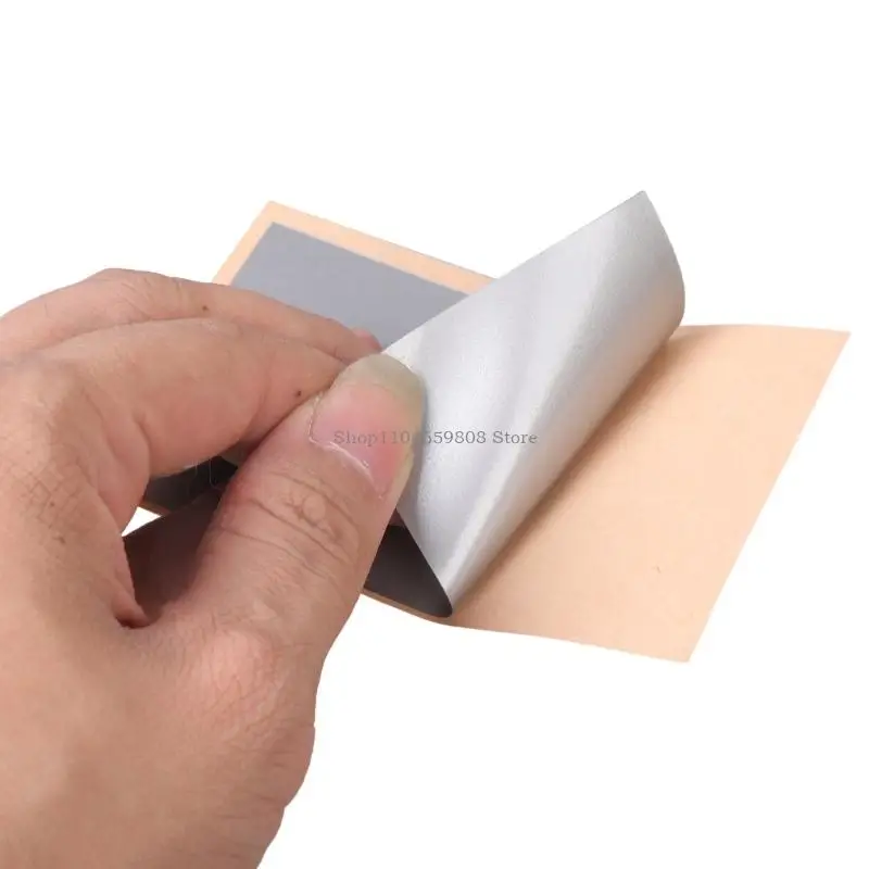 2 Pcs Silver Adhesive Touchpad Covers PVC Materials Laptop Repair Parts