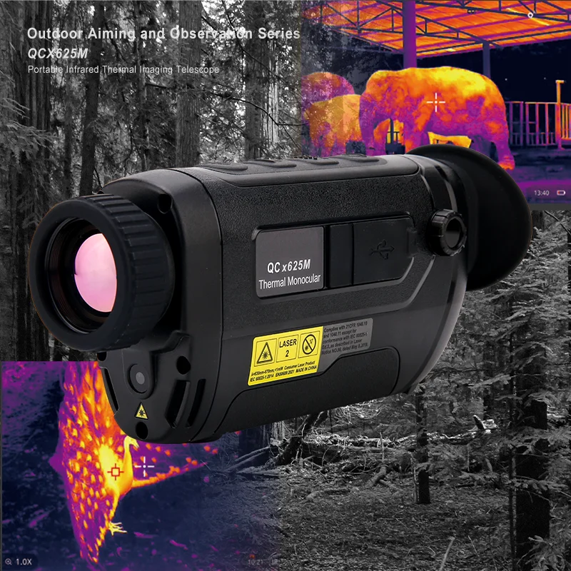 NEV QCx625 Portable Infrared Thermal Imaging Telescope 640x512 Resolution 8x Zoom Uncooled VOx Detector 50Hz Frame Night Vision