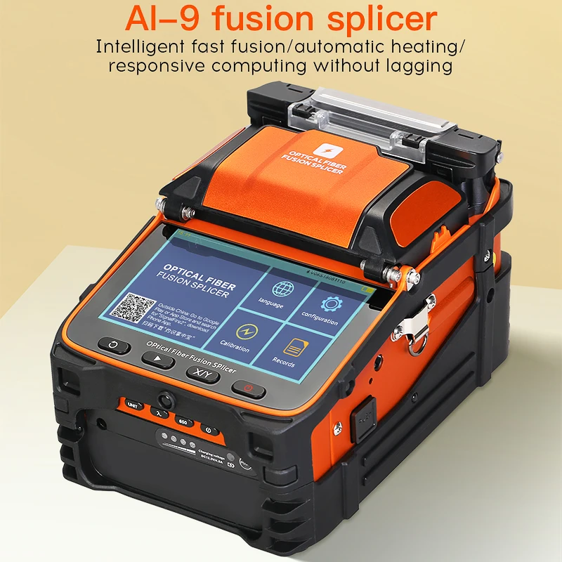 COMPTYCO AI-9/AI-20/AI-30 Fiber Optic Fusion Splicer Multilingual FTTH 6 Motors Optical Fiber Fusion Machine Built-in OPM VFL